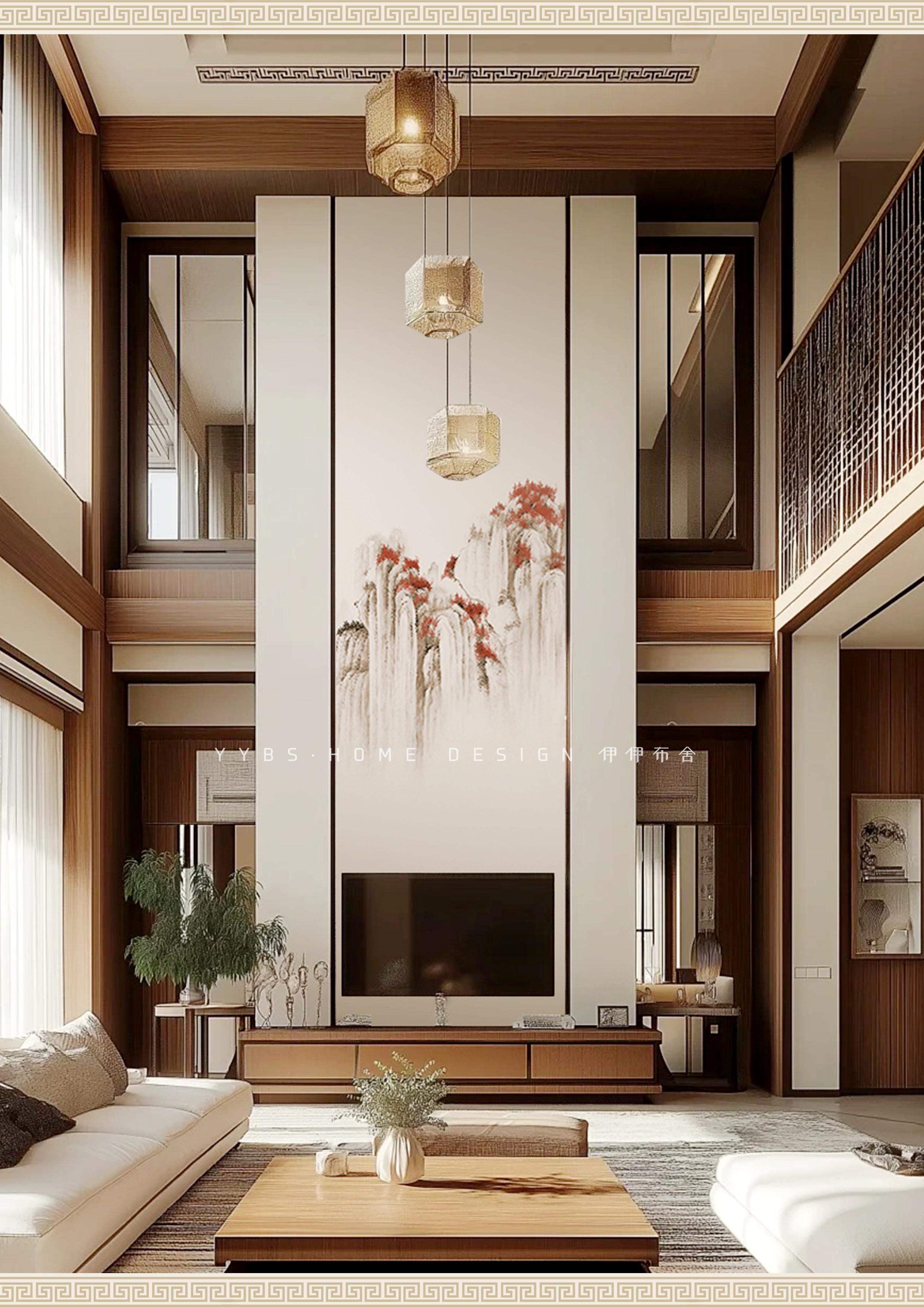 鸿运当头&高山流水 | 新国风重工刺绣背景